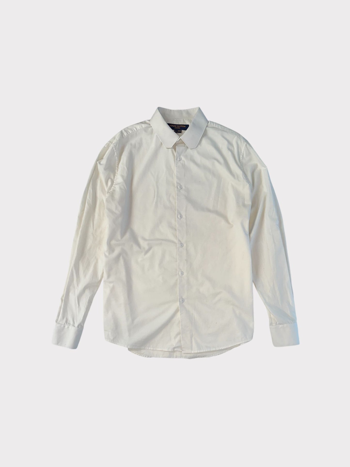 Louis Vuitton Workwear White Shirt with Square Cut Collar