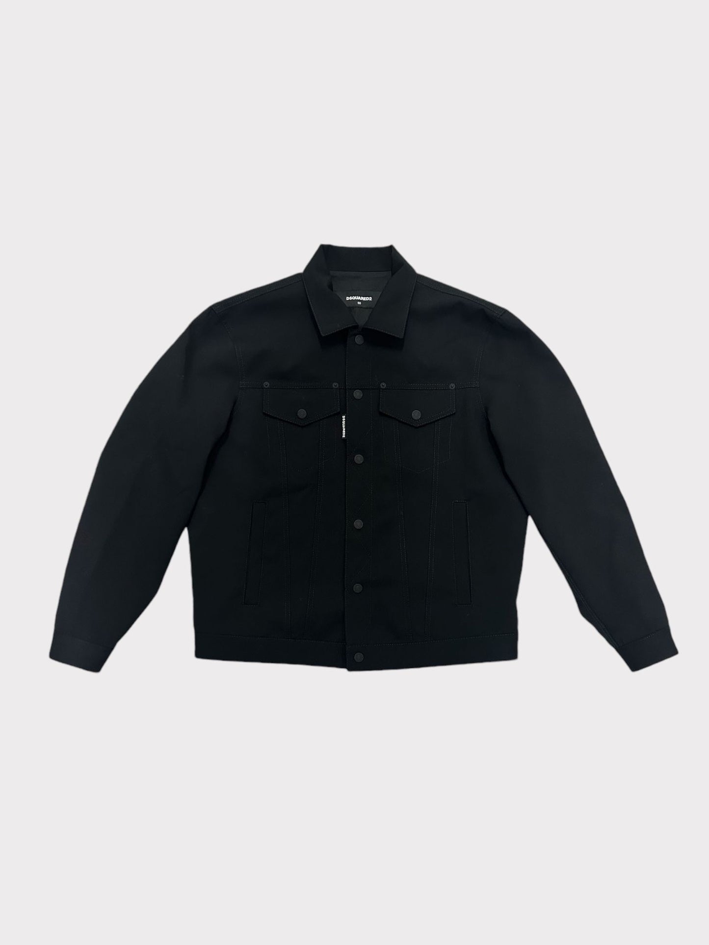 DSquared2 Classic Black Wool Chore Jacket