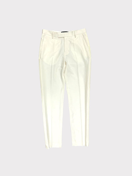 ASOS Design White Slim Fit Tuxedo Trousers