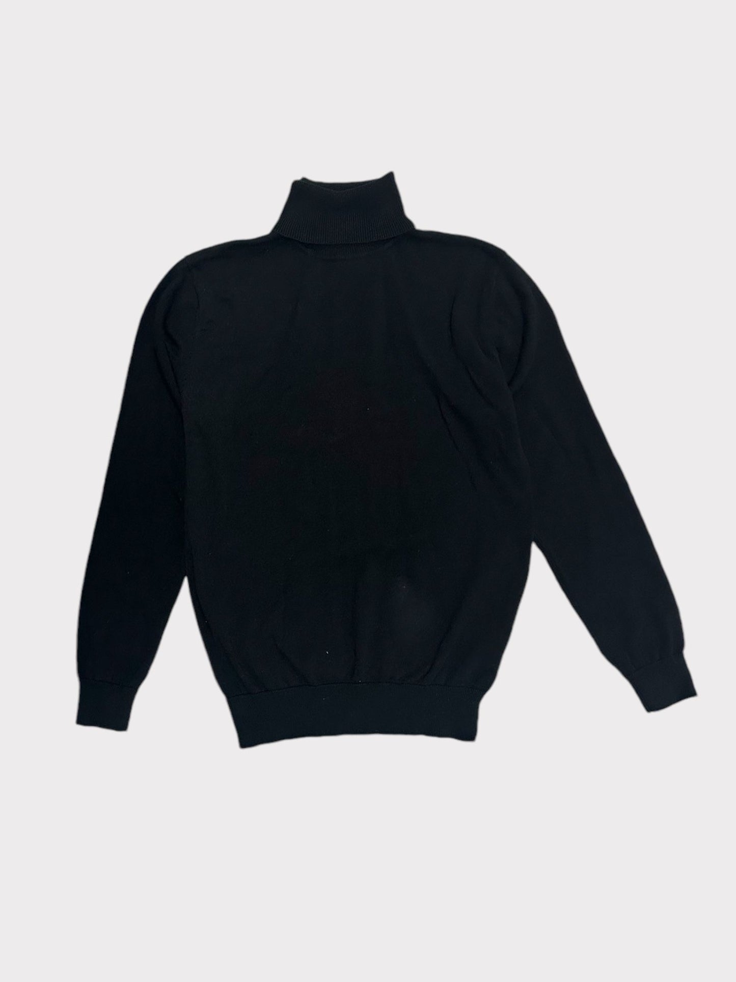 Brave Soul Black Classic Roll Neck Knit