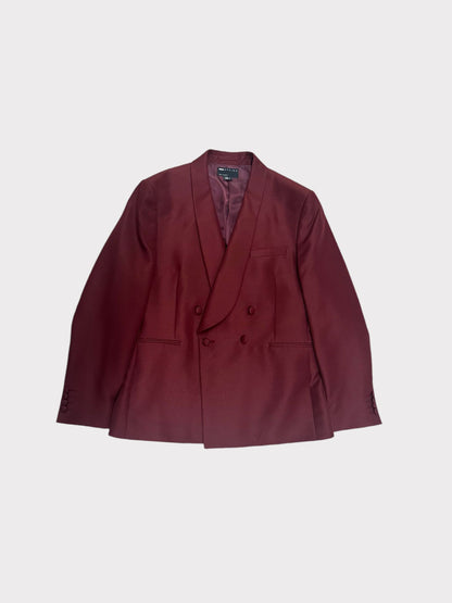 ASOS Design Burgundy Double Breasted Suit