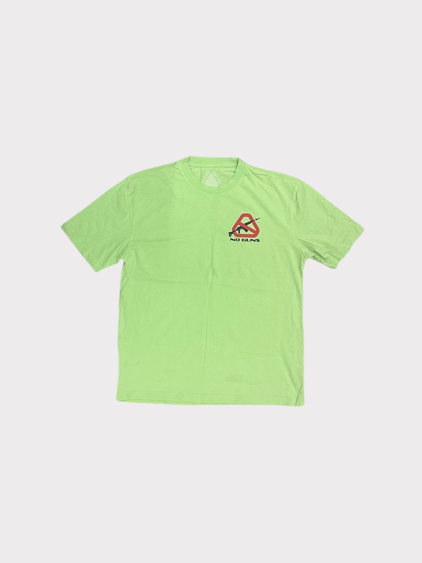 Palace 'NO GUNS' Green T-shirt