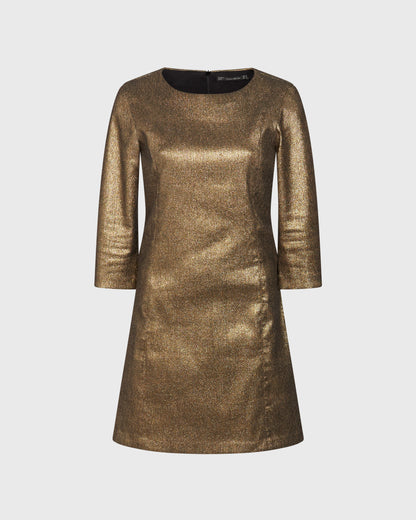 Zara Metallic Formal Mini Dress