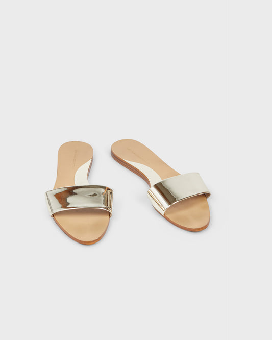 Zara Flat Simple Slide Sandals