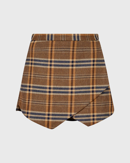 Zara Plaid Mini Skirt