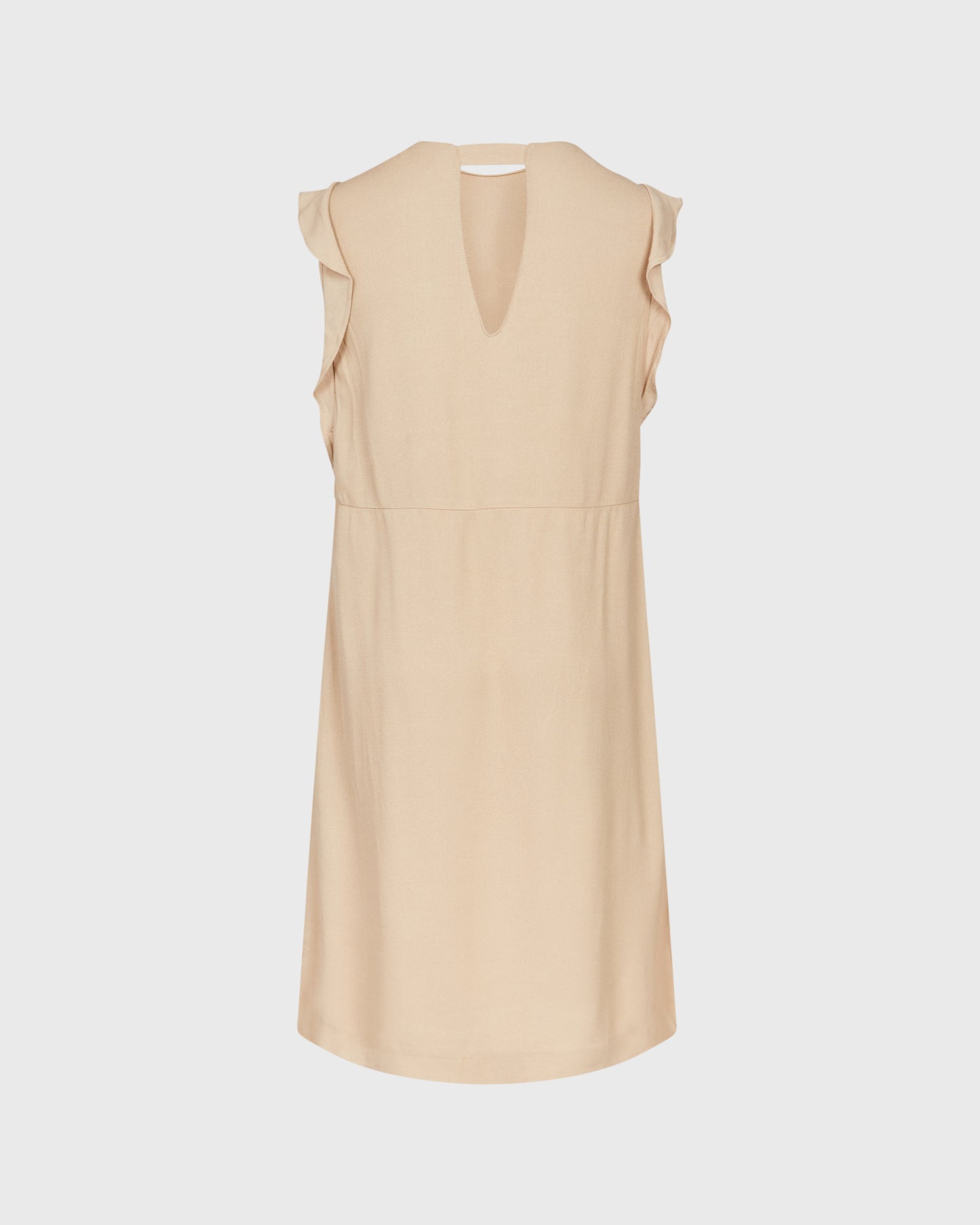 Zara Textured Mini Dress With Gold Buttons