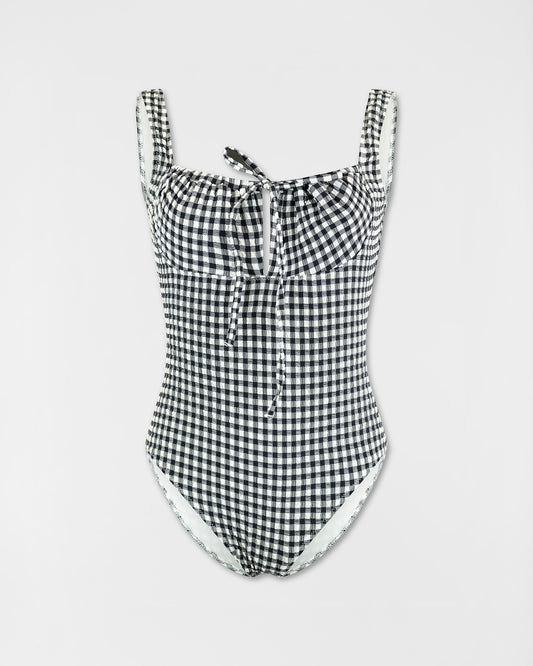 Unbranded Solid & Stripe Gingham Swimsuit