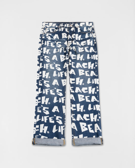 Life’s A Beach Print Jeans